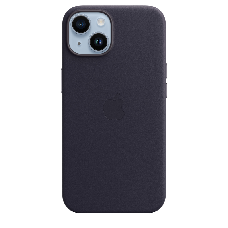 Product Image for Apple iPhone 14 Leather Case med MagSafe - Ink