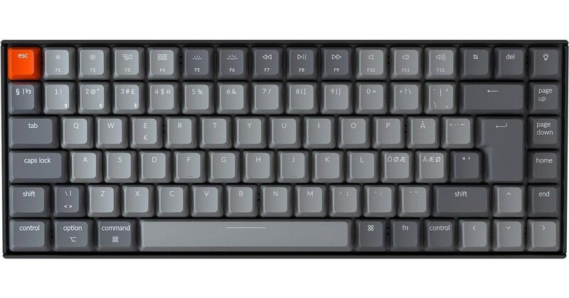 Keychron K2 White LED Plastic Frame Gateron Brown Switch