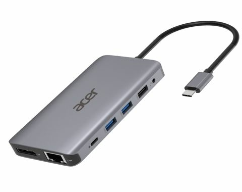 Product Image for Acer 12 port Mini Dock / USB-C / 12-in-1 / 100W laddning