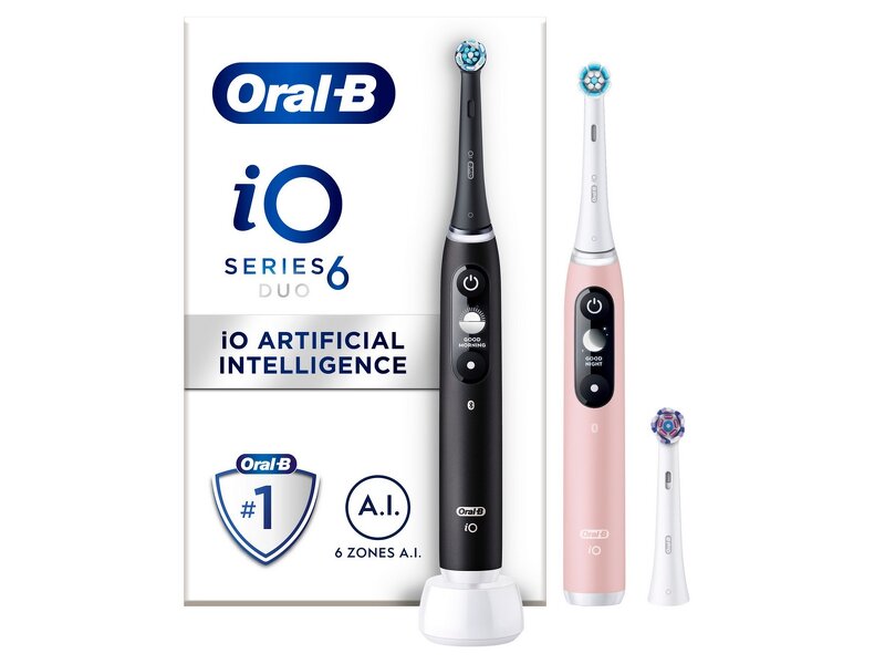 Oral-B iO6 Duo Pack Black Lava / Pink Sand