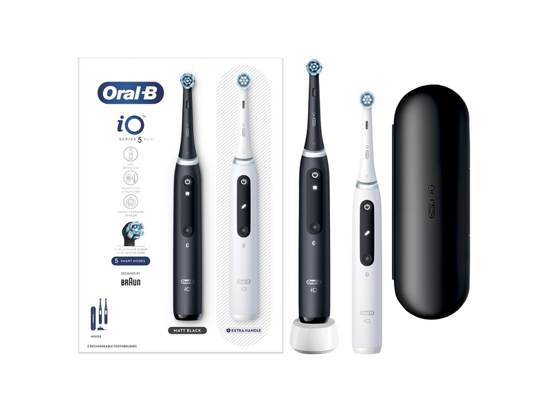Product Image for Oral-B iO5 Duo Black UCB/ White SC