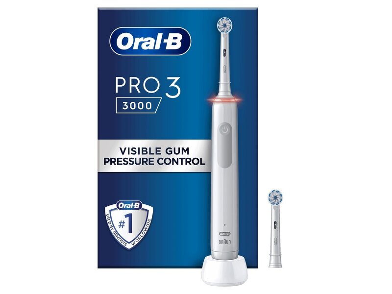 Läs mer om Oral-B Pro3 3000 White Sensi