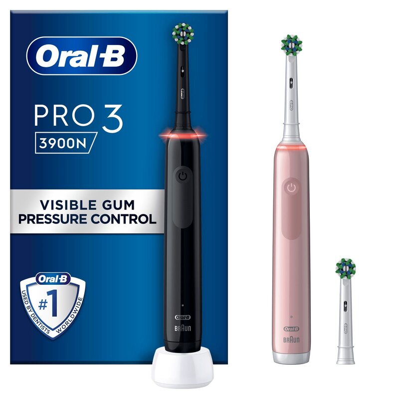 Läs mer om Oral-B Pro3 3900N Black CA + Pink CA