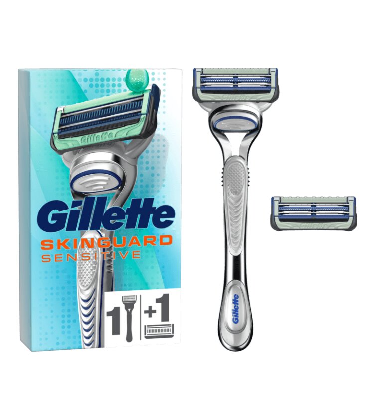 Gillette SkinGuard Sensitive Rakhyvel – Hyvel + 2 blad