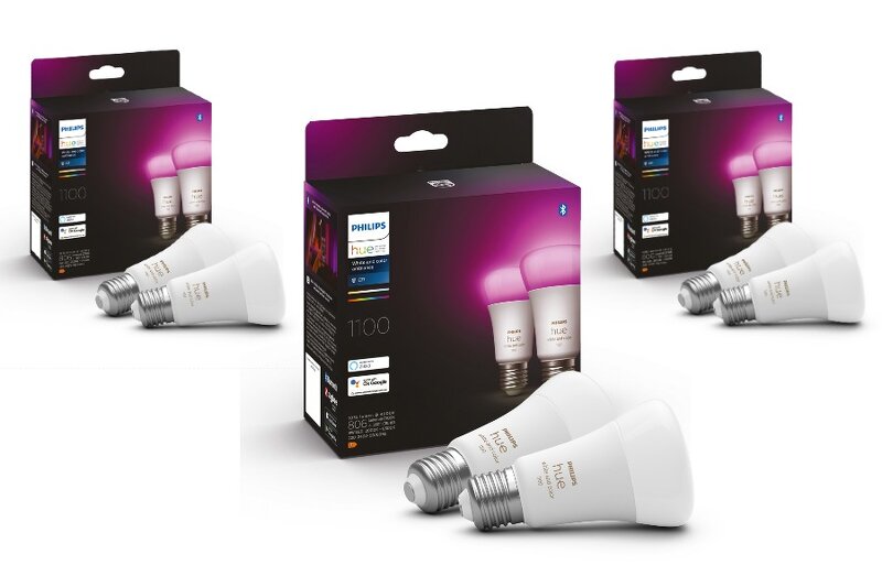 Philips Hue White and Color Ambience 9W / A60 / E27 / 6-pack