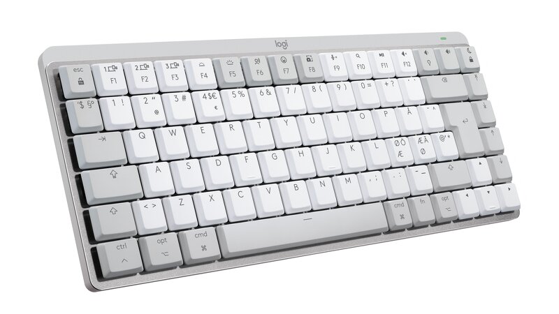 Logitech MX Mechanical Mini Minimalist Wireless Illuminated Keyboard for MAC (Tactile) – Pale Grey