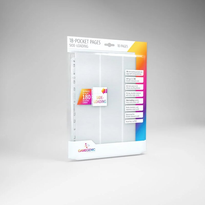 Gamegenic Sideload 9-Pocket Pages White (10 Pages)