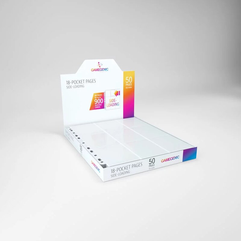 Gamegenic Sideload 18-Pocket Pages White (50 Pages)
