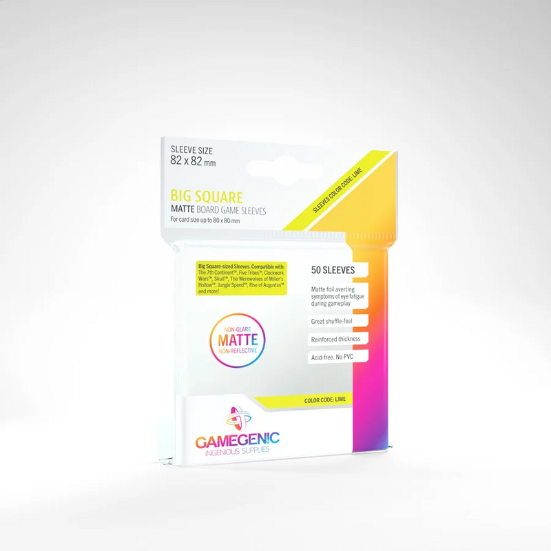 Product Image for Gamegenic Matte Big Square Sleeves 82x82 mm (50 st)