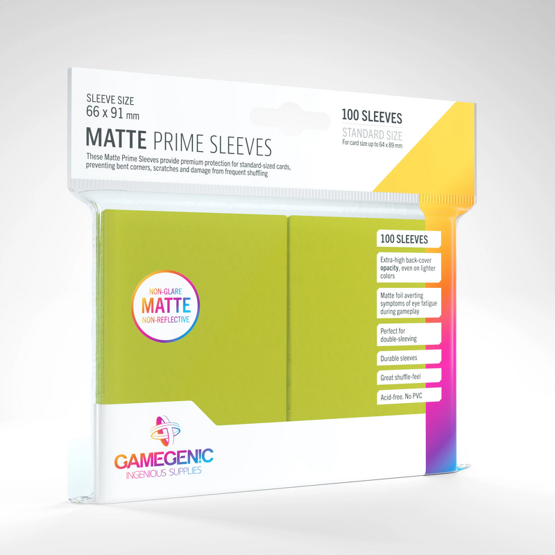 Product Image for Gamegenic Matte Prime Sleeves Lime (100 st)