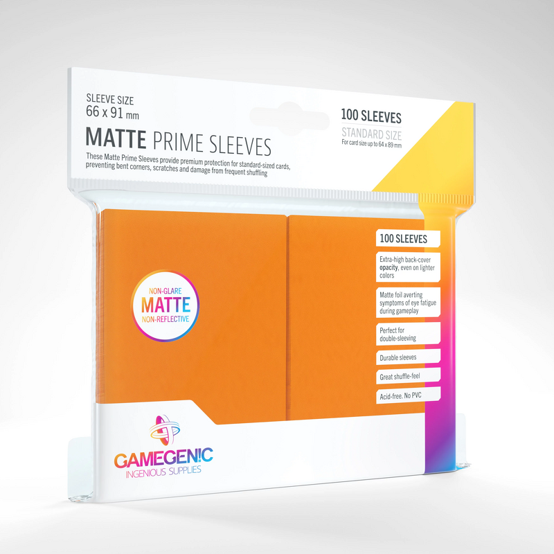 Product Image for Gamegenic Matte Prime Sleeves Orange (100 st)