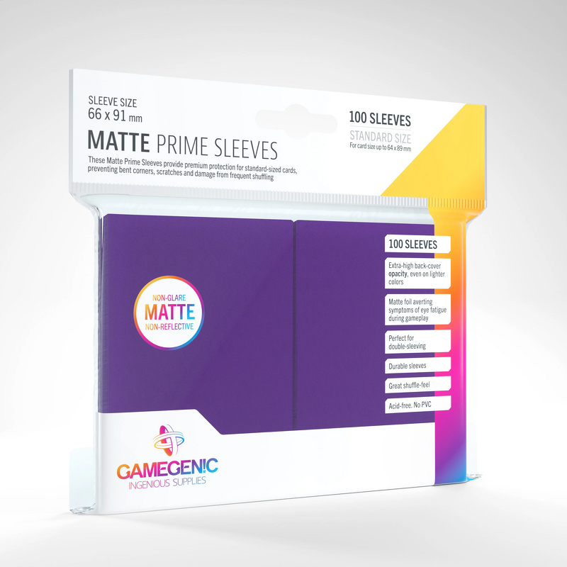 Product Image for Gamegenic Matte Prime Sleeves Purple (100 st)