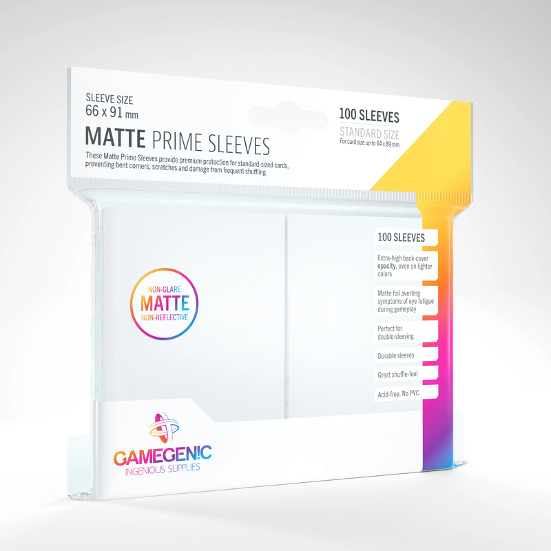 Product Image for Gamegenic Matte Prime Sleeves White (100 st)