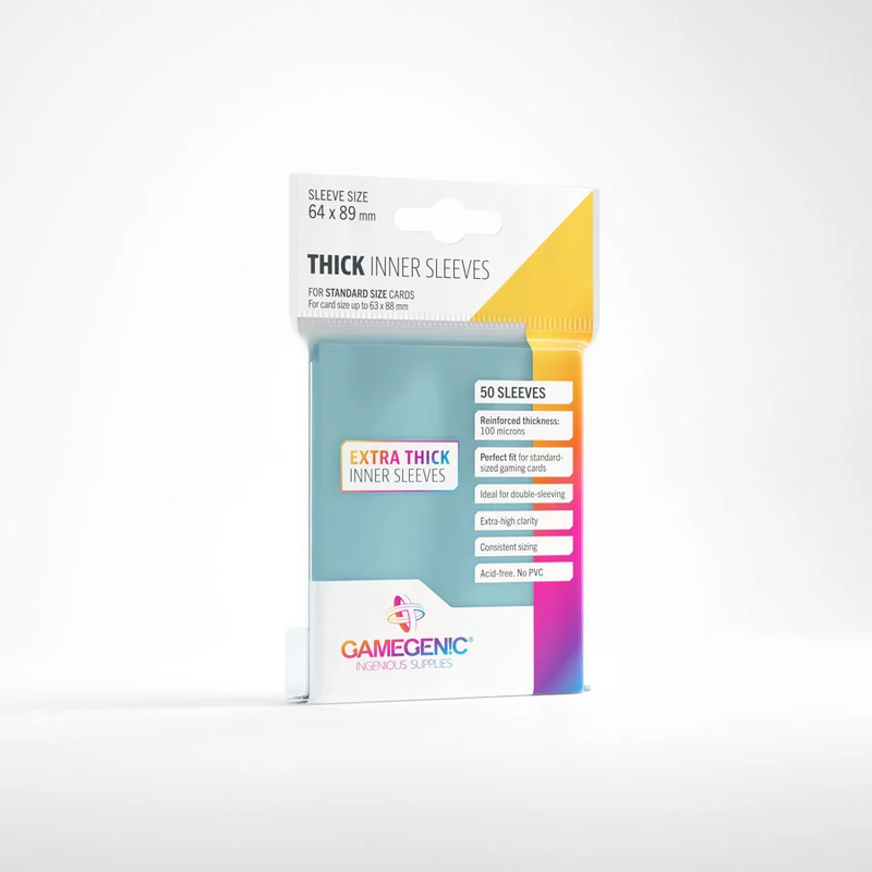 Product Image for Gamegenic Thick Inner Sleeves 64x89 mm (50 st)
