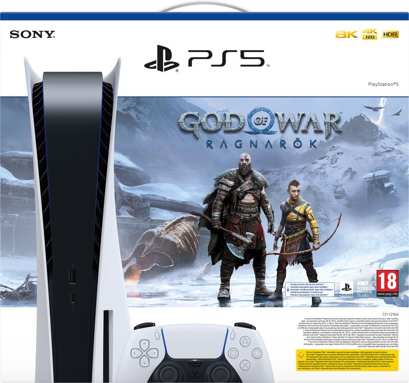 Playstation 5 Konsol (PS5) + God of War: Ragnarök