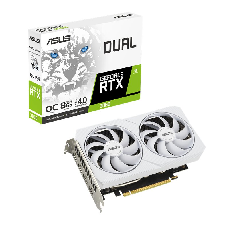 ASUS Dual GeForce RTX 3060 White OC Edition 8GB