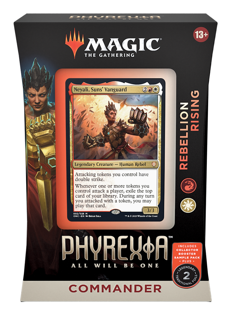 Product Image for Magic the Gathering: Phyrexia All Will Be One Commander Deck Rebellion Rising