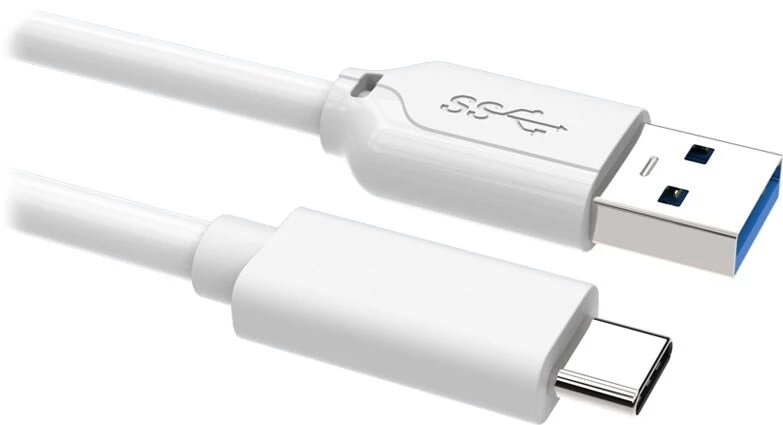 Läs mer om USB 3.1 Gen 1 C - A 1m, 3A - Vit