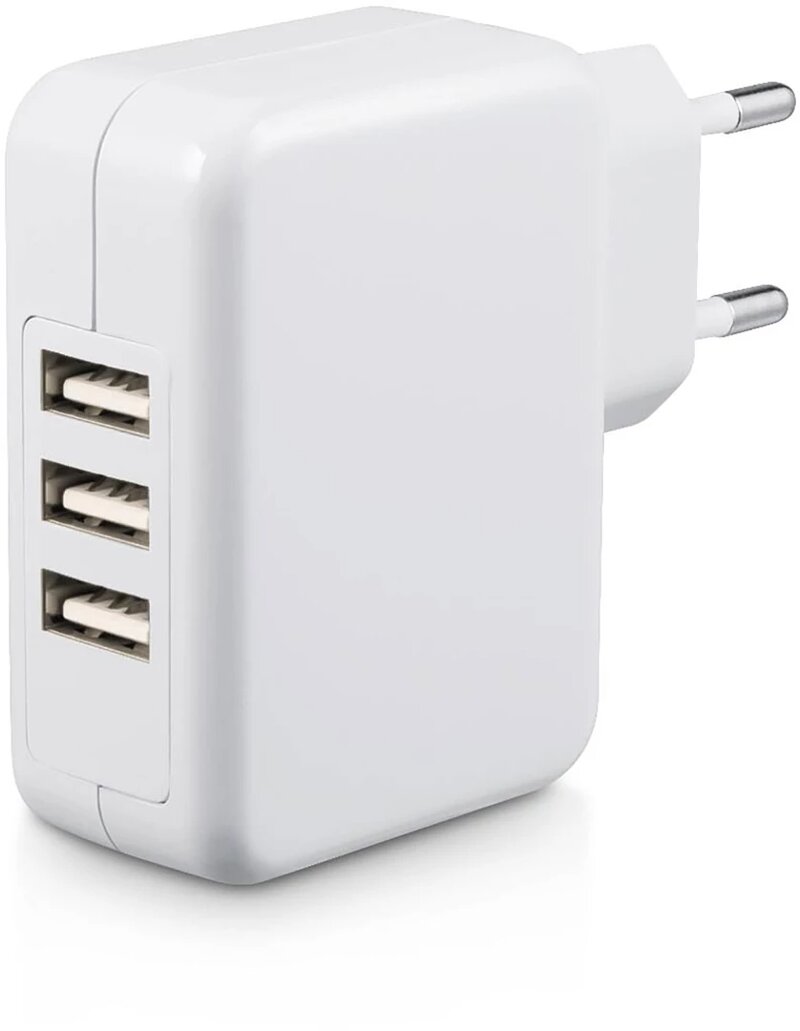 Andersson Väggladdare USB 3-port 4.8A – Vit