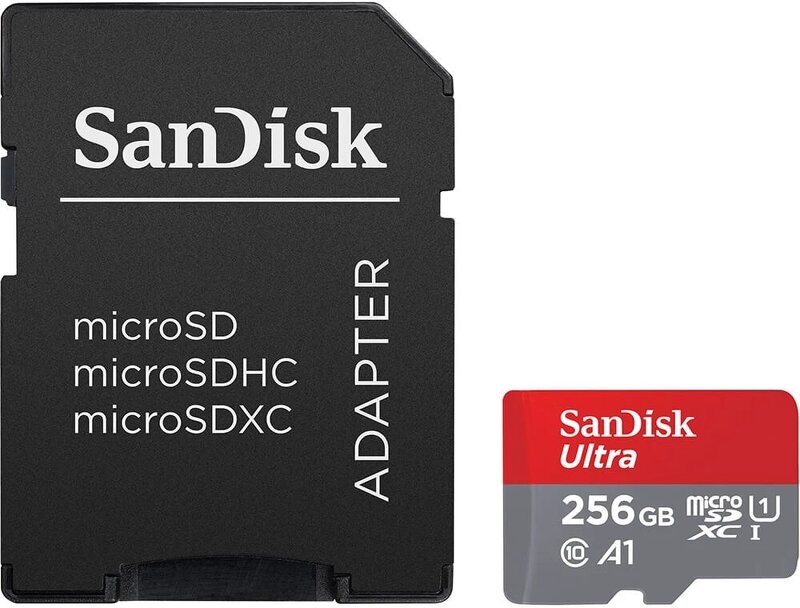 SanDisk Ultra MicroSDXC UHS-I Card with Adapter – 256GB