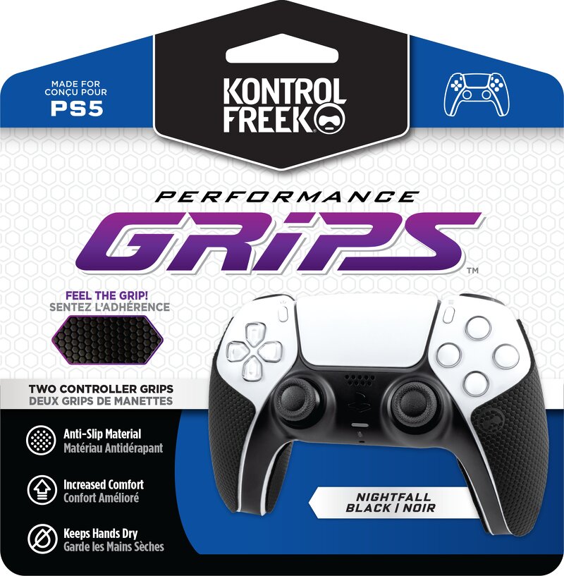 KontrolFreek Performance Grips (Black) – PS5