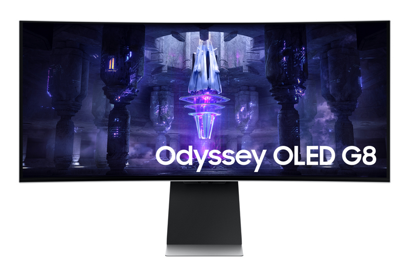 Product Image for Samsung Odyssey G8 Curved / 34" / OLED / 3440 x 1440 / 175 Hz / 0.03ms / mHDMI,DP,2xUSB-C / FreeSync