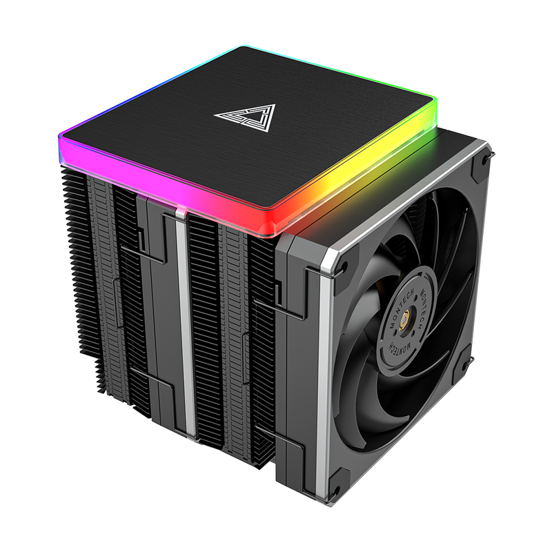 Product Image for Montech Metal DT24 Premium - CPU cooler /  ARGB top cover /  2x 120mm PWM fans /  LGA1700 + AM5 supp