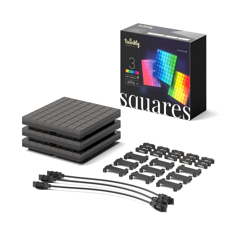 Läs mer om Twinkly Squares - 3 Slaves Extension Kit