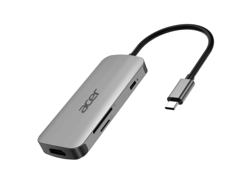 Product Image for Acer 7 port Mini Dock / USB-C / 7-in-1 / 100W laddning