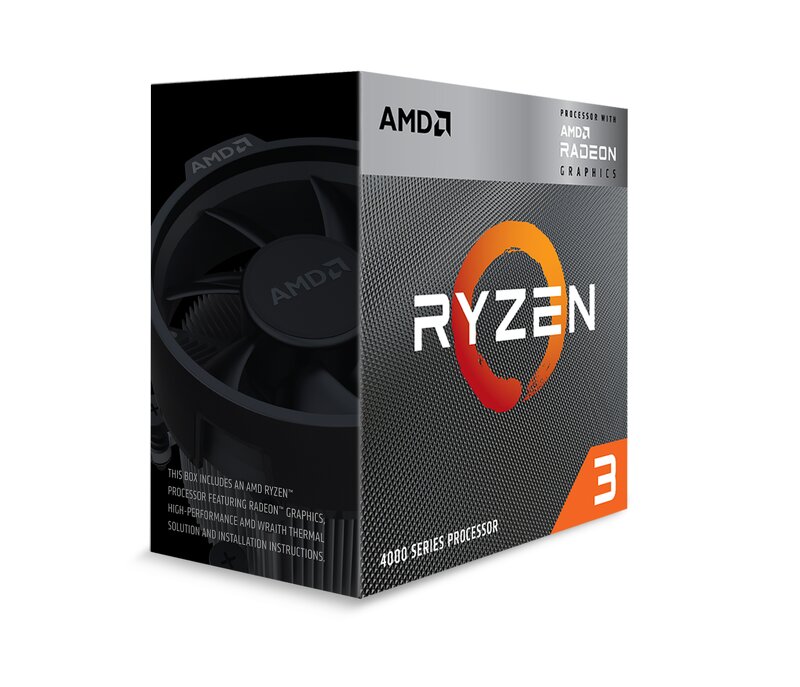 AMD Ryzen 3 4300G / 4 Cores / 8 Threads / 3.8 Ghz