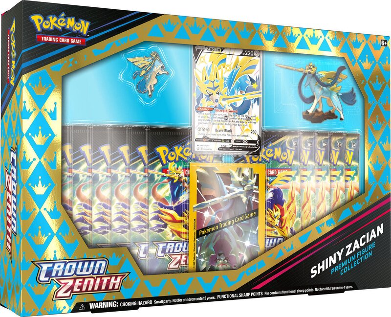 Pokemon Crown Zenith: Shiny Zacian Figure Collection