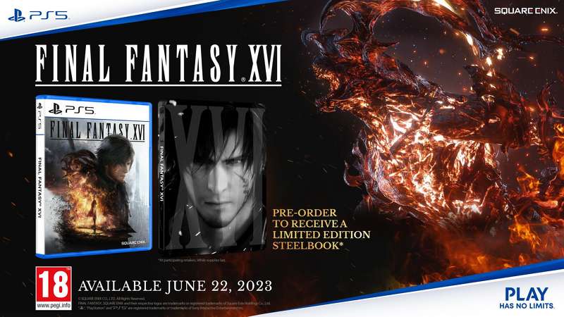 Product Image for FINAL FANTASY XVI (PS5) + Steelbook