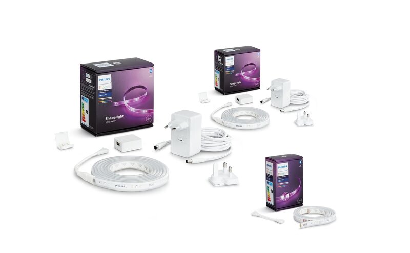 Läs mer om Philips Hue Lightstrip Plus V4 Baskit - 2m 2-pack + Extension 1m