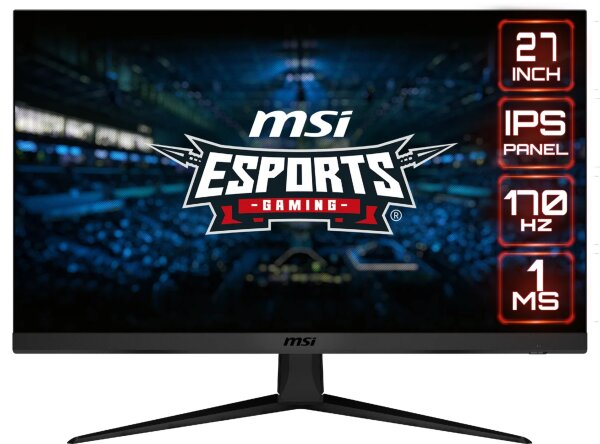 MSI G2412 / 24″ / IPS / 1080p / 1ms / 170Hz / DP,2xHDMI / VESA / FreeSync (Kartongskada)