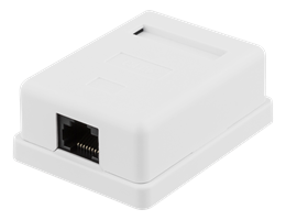 Product Image for Deltaco vägguttag RJ45 Cat6, utanpåliggande, 1-port