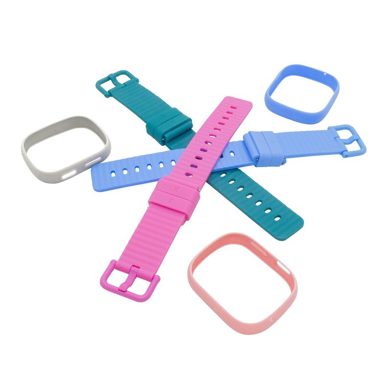 Läs mer om Xplora - X6 Play (Harmony Pack) Wristbands - Light Blue, Light Pink, Green