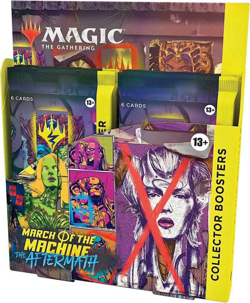 Läs mer om Magic the Gathering: March of the Machine Aftermath Collectors Display (12 Booster)