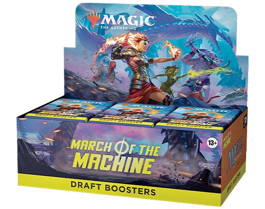Läs mer om Magic the Gathering: March of the Machine Draft Display (36 Booster)