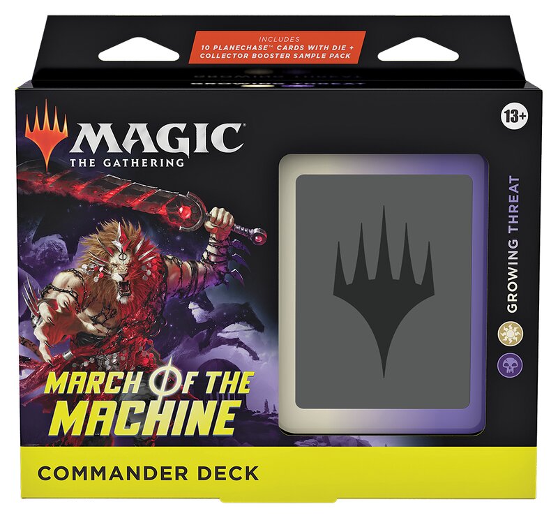 Magic the Gathering: March of the Machine Commander Deck - Growing Threat (White-Black)