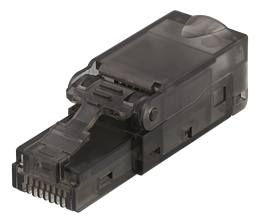 Product Image for Deltaco RJ45 kontaktdon Cat6A, oskärmad, verktygsfri, grå