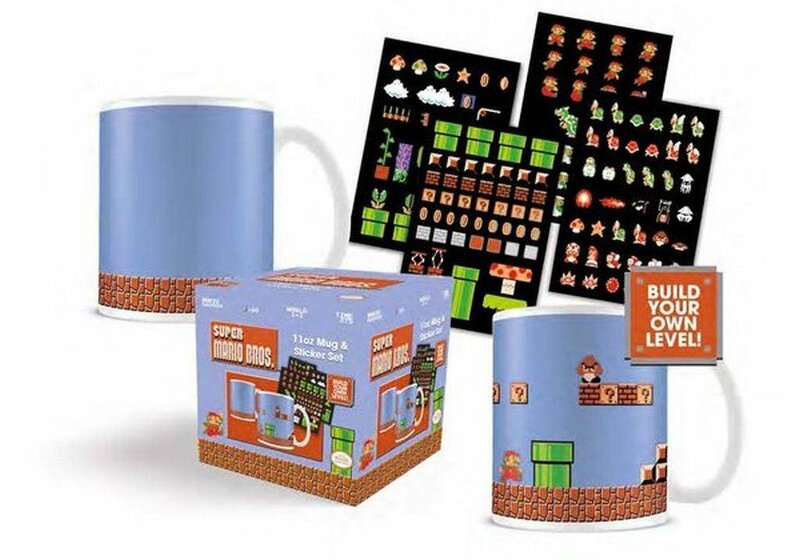 Super Mario: Build A Level Mug and Sticker Set