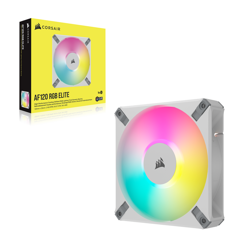 Product Image for Corsair AF120 RGB Elite / iCUE-RGB / PWM / 120mm - Vit