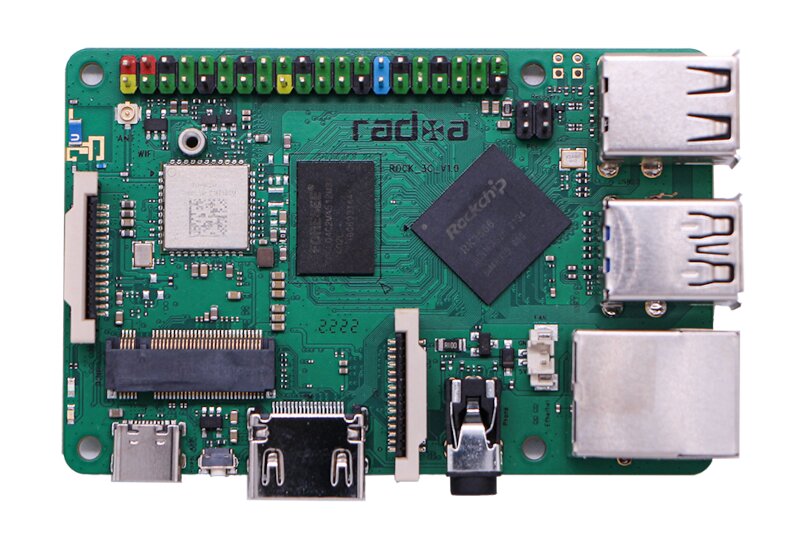 OKDO Radxa Rock 3 C enkortsdator 1GB WiFi/BT