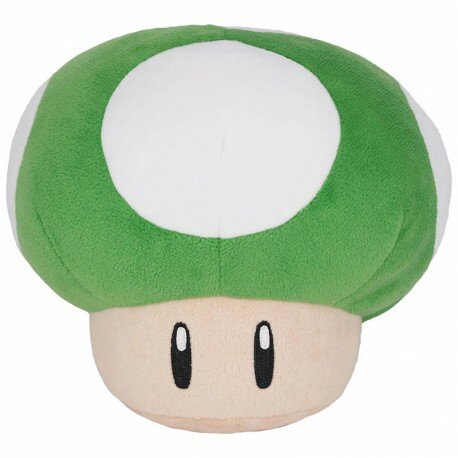 AbysseCorp Super Mario – Mushroom Plush Green 15cm