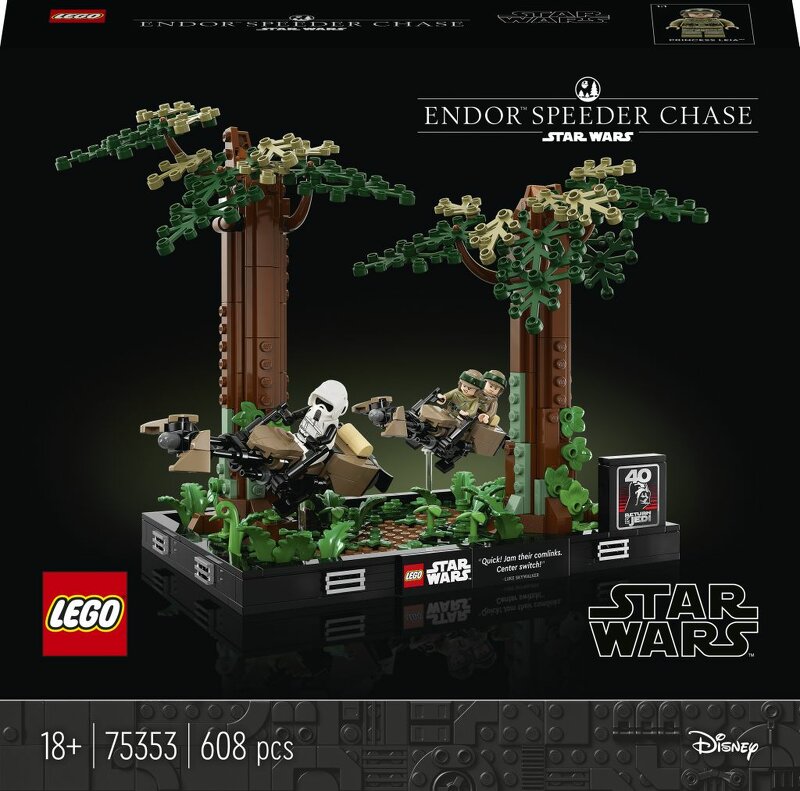 Läs mer om LEGO Star Wars Endor Speeder Chase Diorama 75353