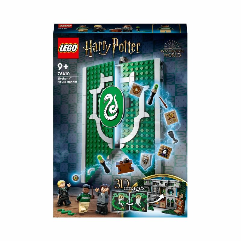 Läs mer om LEGO Harry Potter Slytherin elevhemsbanderoll 76410