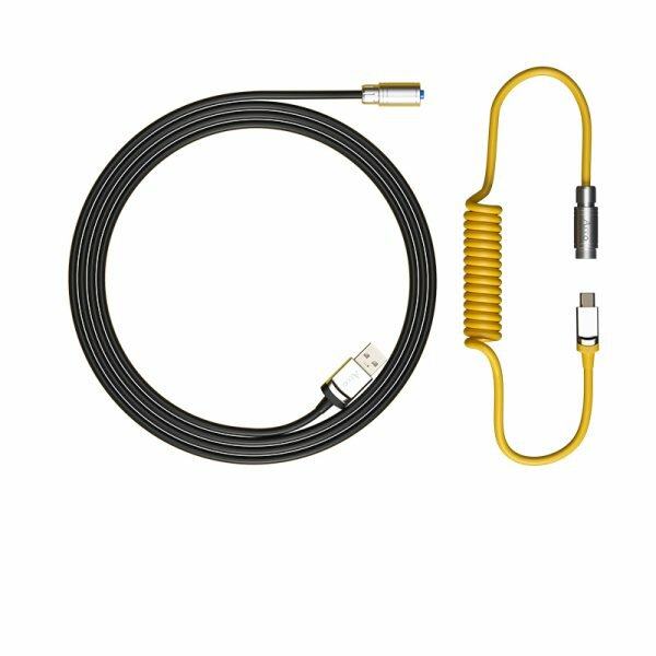 Akko Coiled Aviator Cable V2 – Black & Gold