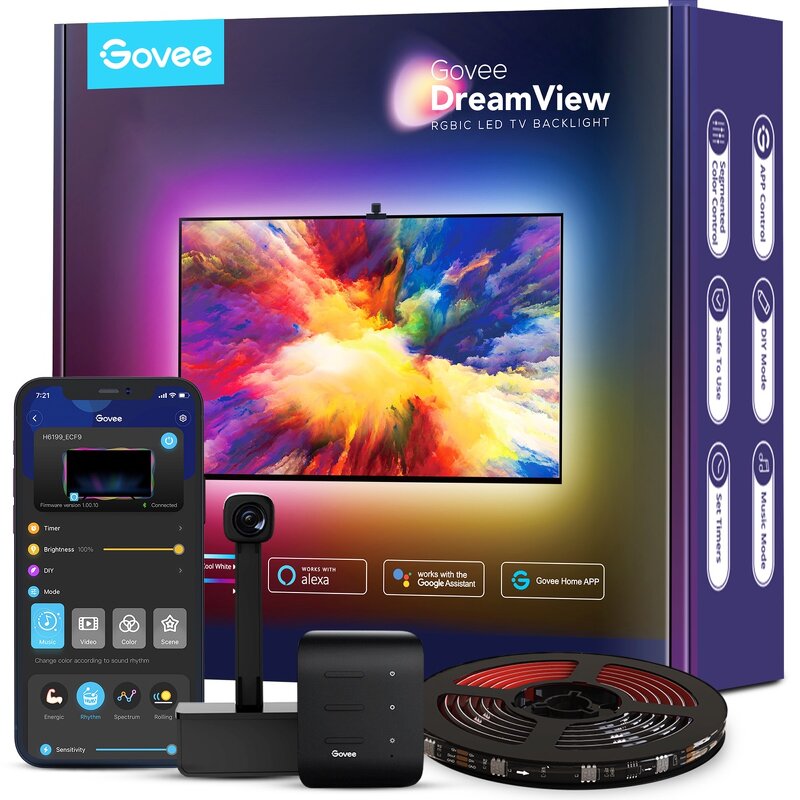 Läs mer om Govee DreamView T1 TV Backlight (55-65 inch)