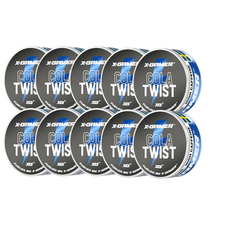 X-GAMER Pouch Energy Cola Twist 10-pack