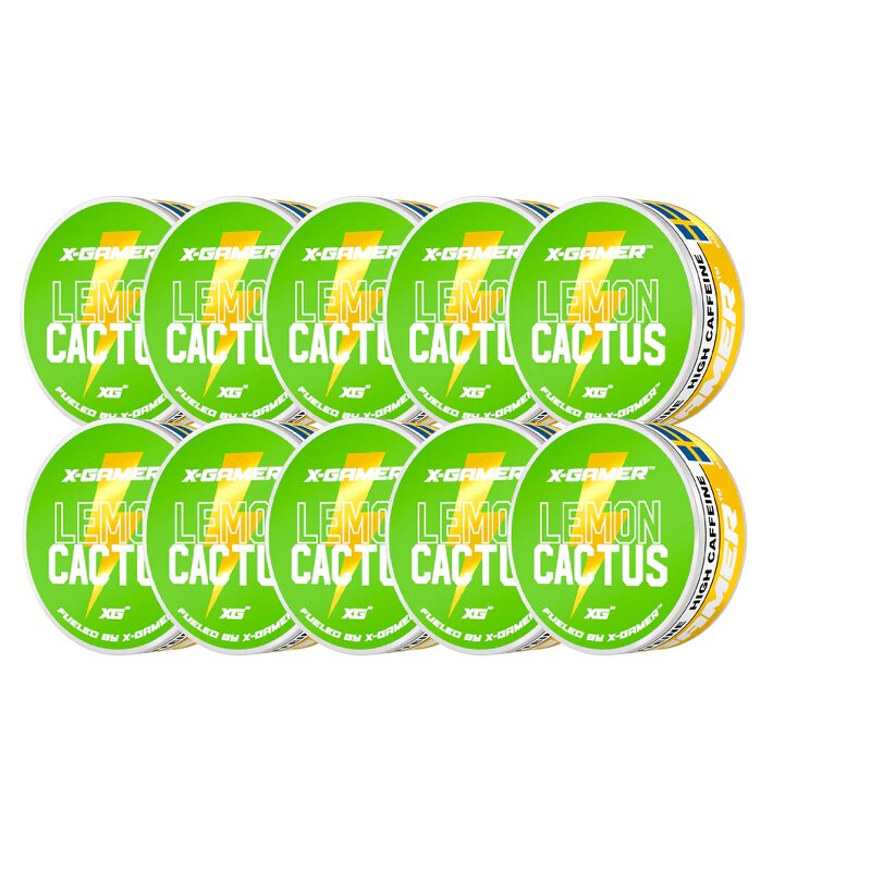 X-GAMER Pouch Energy Lemon & Cactus 10-pack